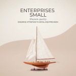 Y025F Enterprise Medium L60 (Fully Assembled) Y025 Enterprises Sm Sailboat Model America Cup L12.jpg